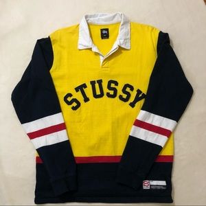 Stussy polo style long sleeve shirt